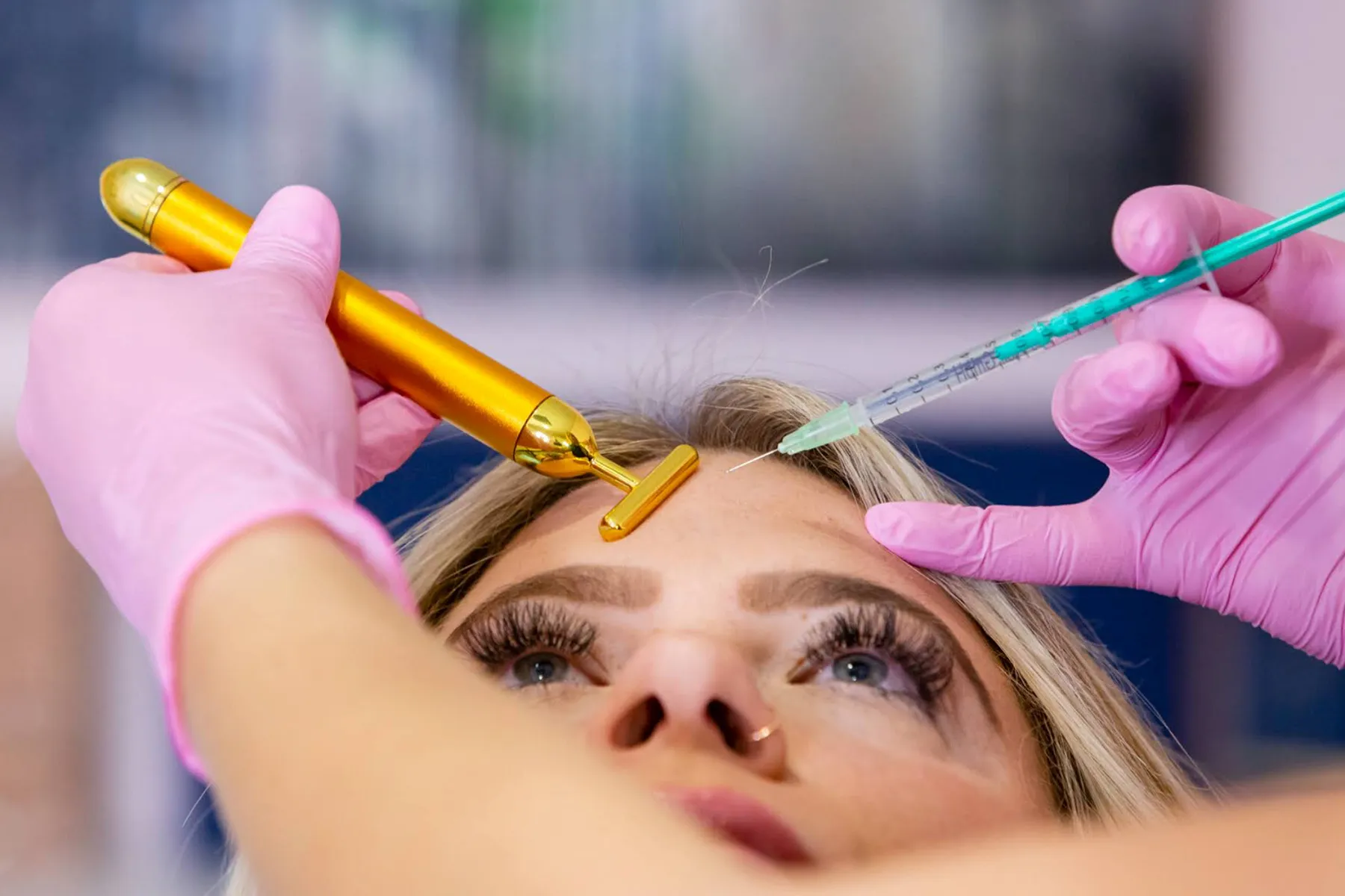 Botox treatment at a medical spa