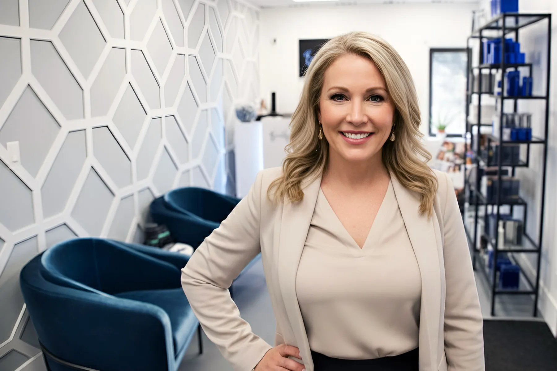 Woman medical spa franchise owner